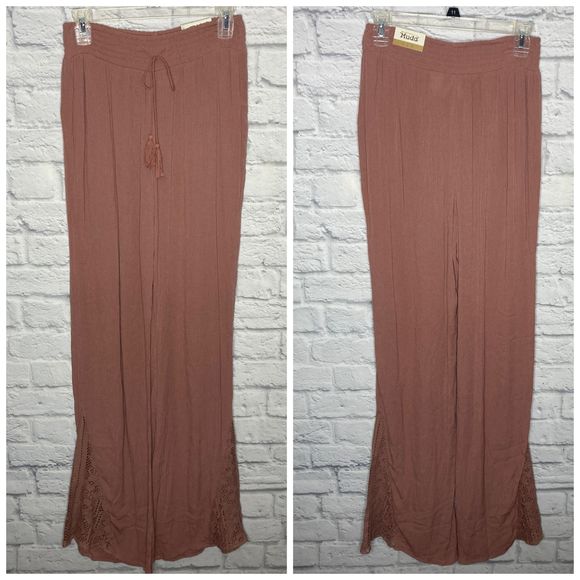 Mudd Pants - Mudd NWT Dusty Rose Festival Wide Leg Pant